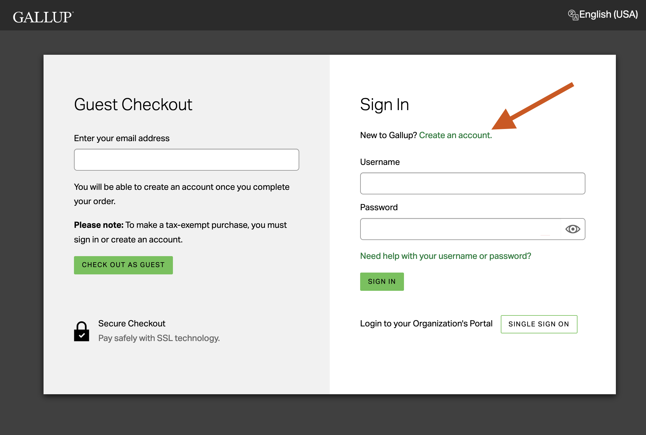 how to create an account for the strengthsfinder test