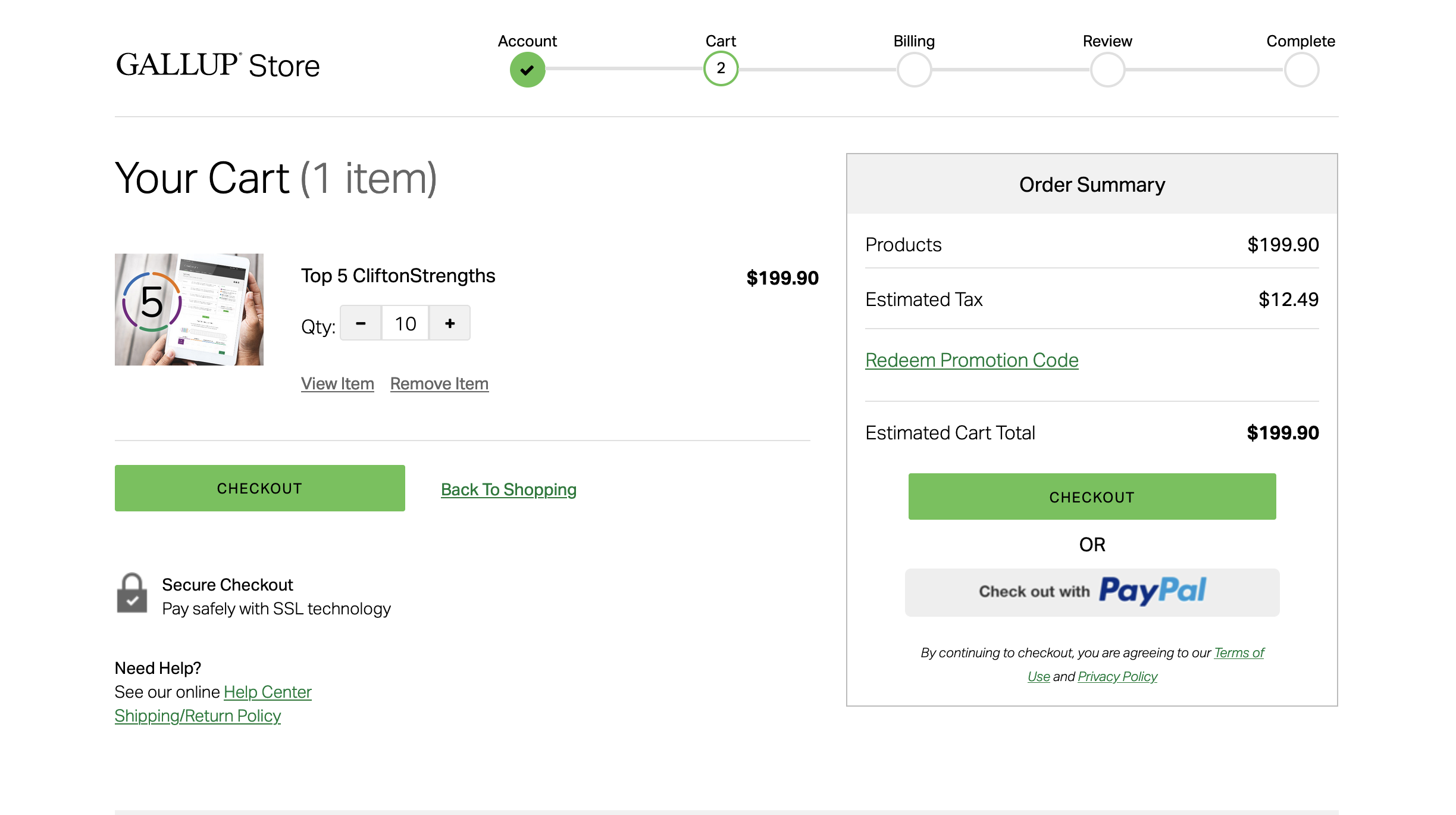 how to find the gallup store to buy strengthsfinder codes