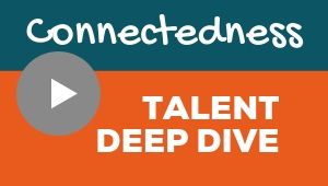 Image showing a video player with Connectedness talent theme deep dive