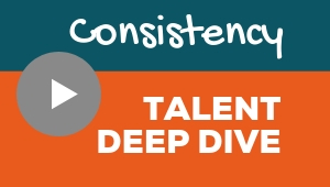 Image showing a video player with Consistency talent theme deep dive