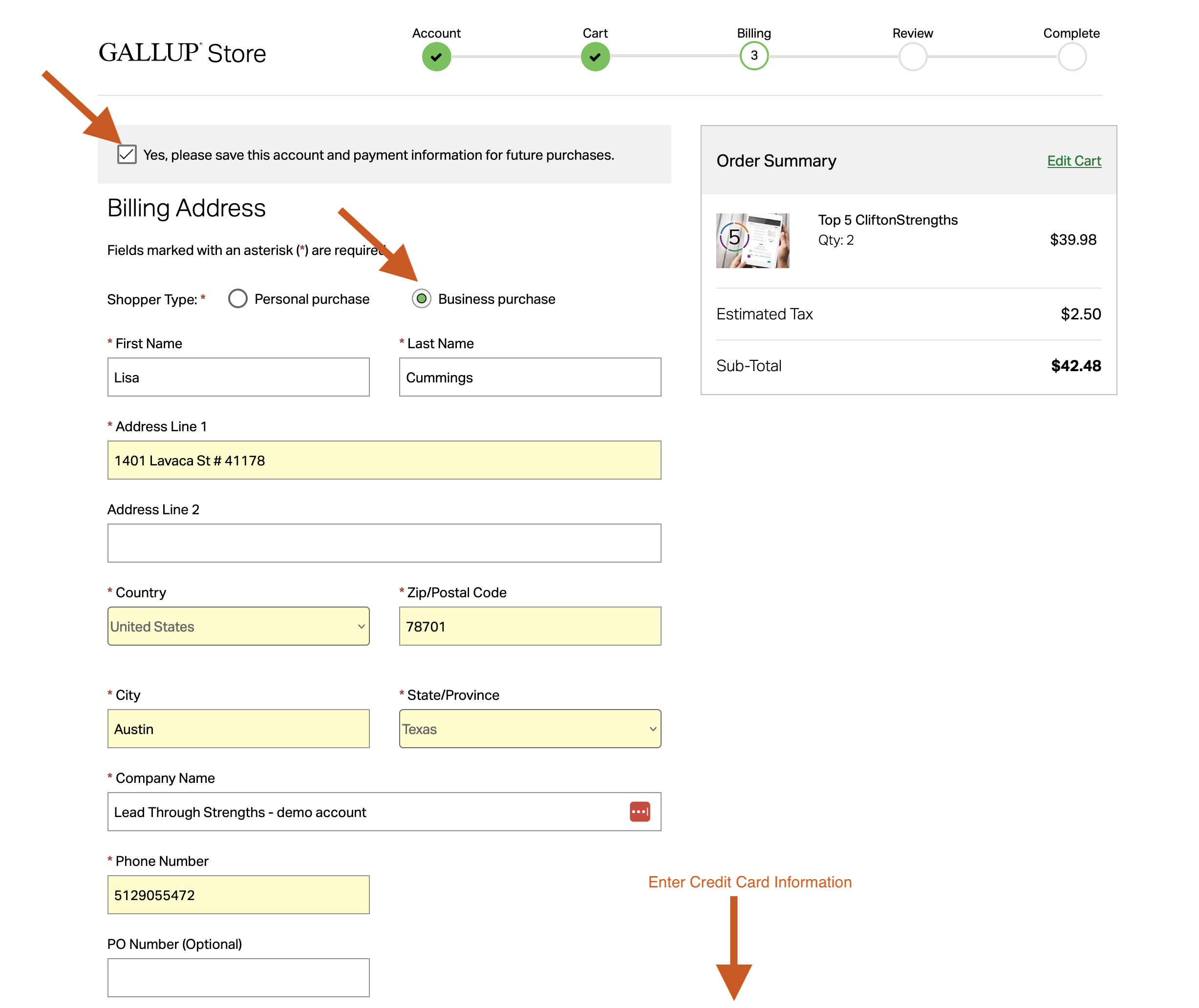 how to purchase strengthsfinder codes for a team