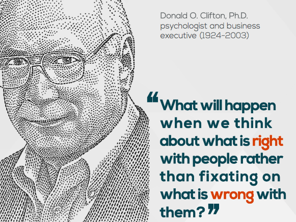 Donald Clifton Image and Strengths Quote