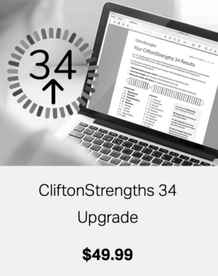 How to Buy CliftonStrengths Upgrade to 34 Report - StrengthsFinder Unlock
